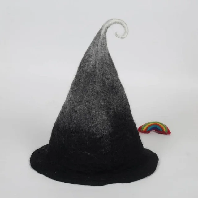 
100% wool DIY cosplay witch Harry potter Starry sky felt caps hat 