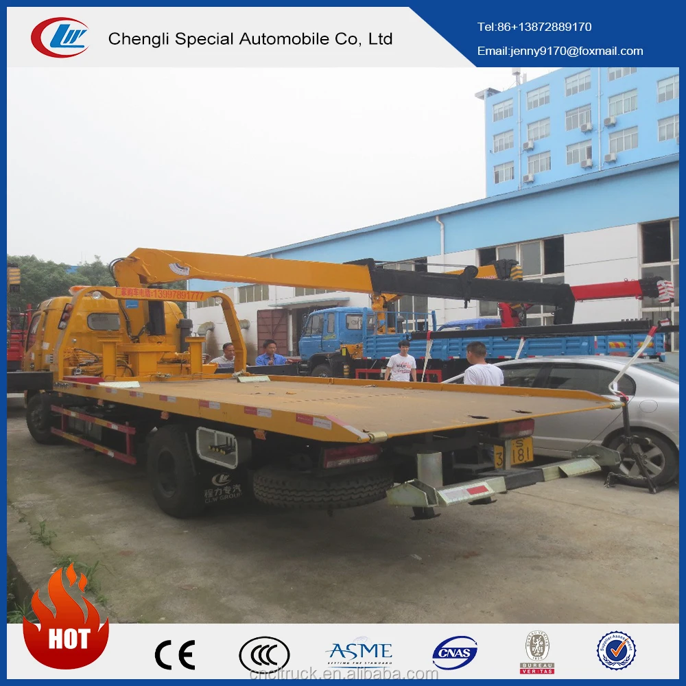 DONGFENG 5tons sliding platform wrecker tow truck