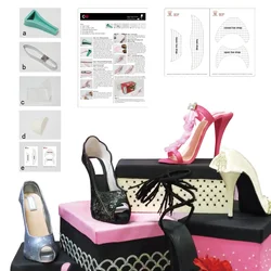 food grade high quality 3d silicone fondant high heel shoe cake mould