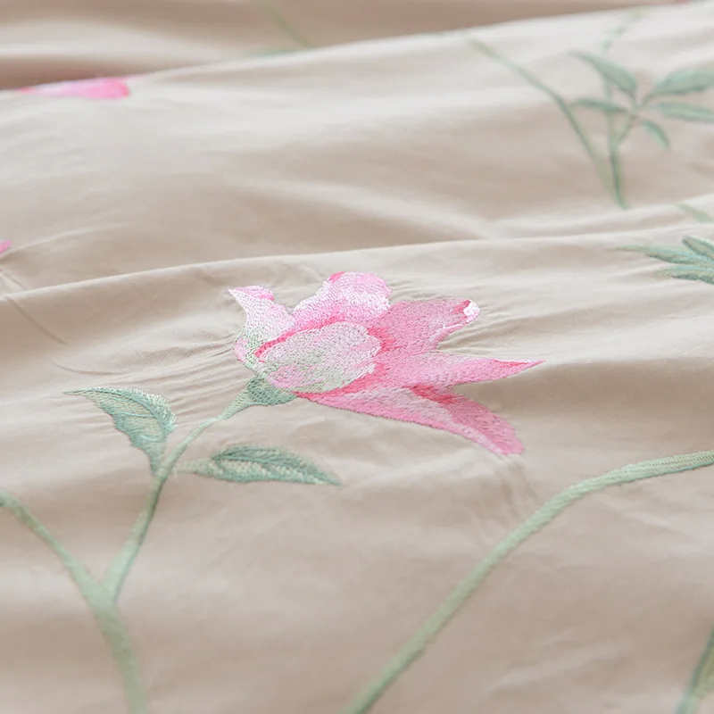 
Wholesale China manufacture embroidery country cotton luxury girls bedding set bed sheet comforter duvet cover bedspread fitted 