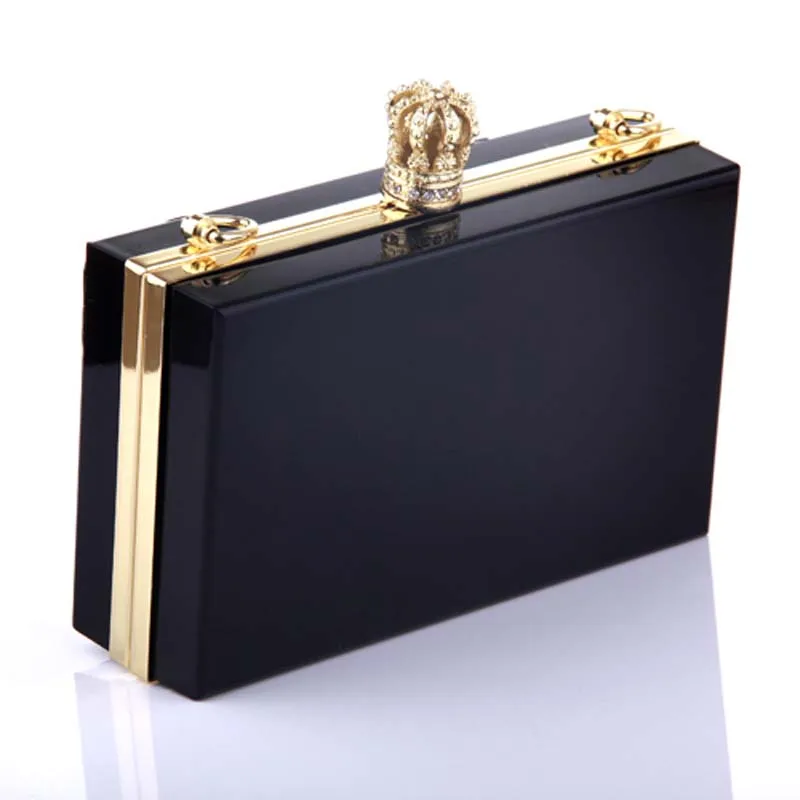 Handmade high quality customized Light in the Dark acrylic evening clutches