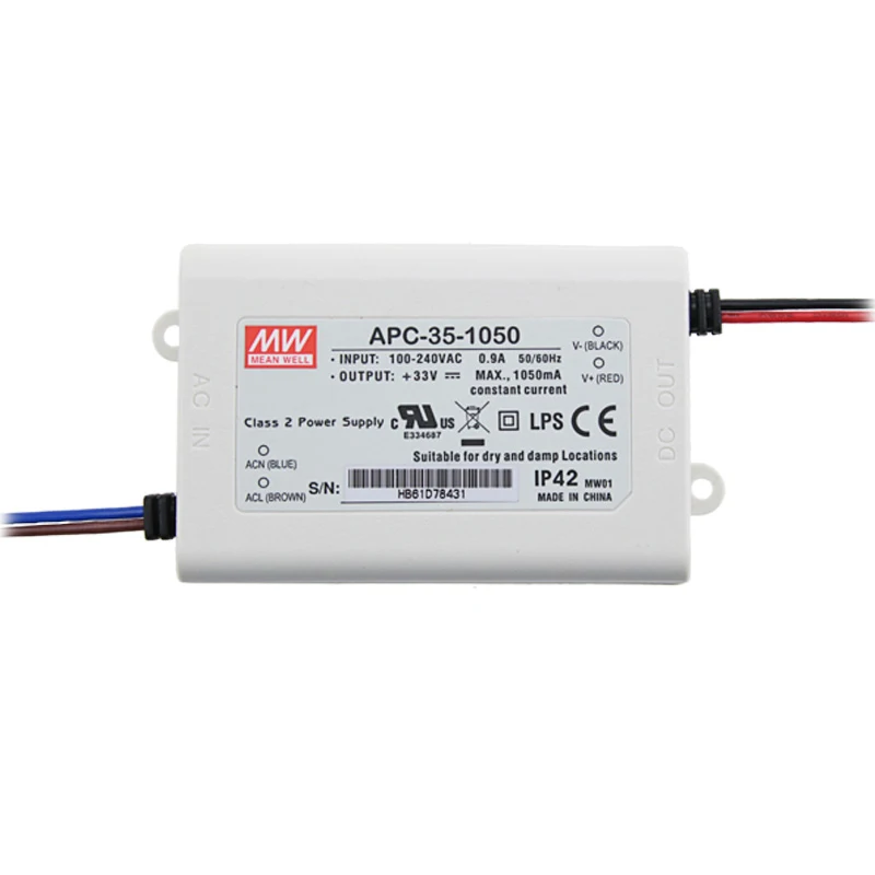 Mean Well APC-35-1050 35W 1050ma Led Driver