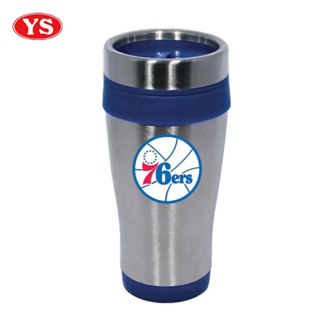 16oz double wall insulated stainless steel travel coffee tumbler with lid