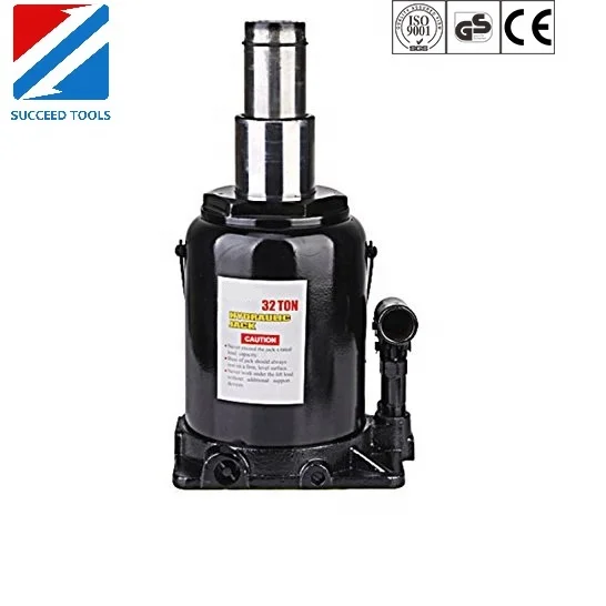 Auto Repair Double stages 12Ton Screw Hydraulic Car Bottle Jack with safty valve CE