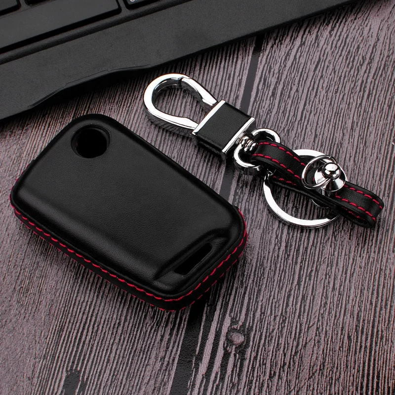 
Das Auto 4D Style leather New stylish car key case for VW Golf 7 GTI R MK7 Tiguan 2017 Skoda Octavia A7 customize OEM welcome 