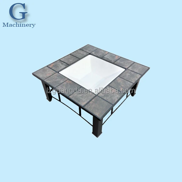 
Hot sale multi-function fire pit table charcoal barbeque fire pit table for home outdoor 