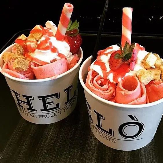 New Style-32 C degree Fried Ice Cream Machine double pan