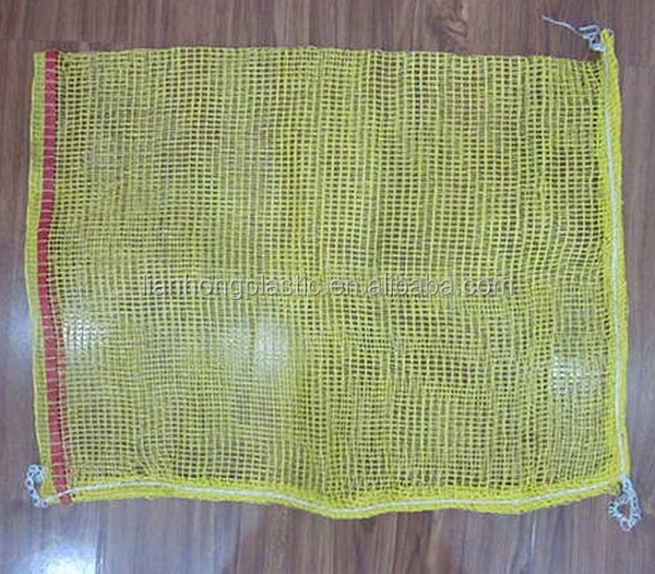 Top design cheap mesh onion bag, red color pp leno 30kg, agriculture use mesh bag with custom logo, china net bag