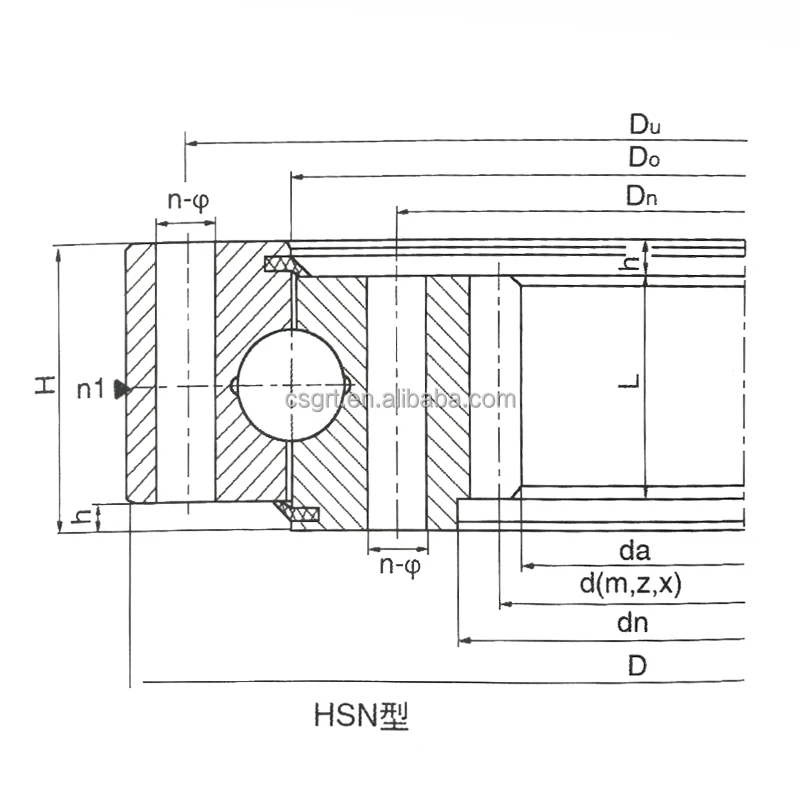 excavator parts PC60-3/5 cross roller bearings