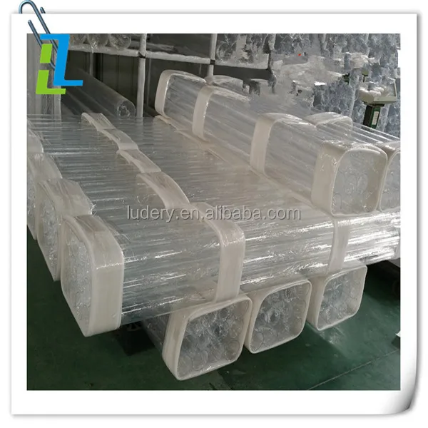Transparent acrylic square tube,clear PMMA square pipe,clear plexiglass square tube