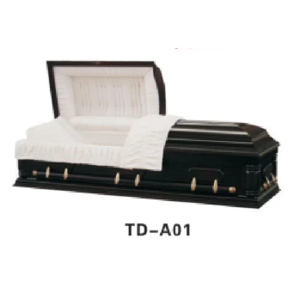 F01Nice quality wood veneer coffins china casekt supplies