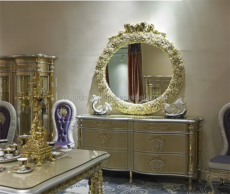 Luxury classic baroque living room furniture couch living room sofa