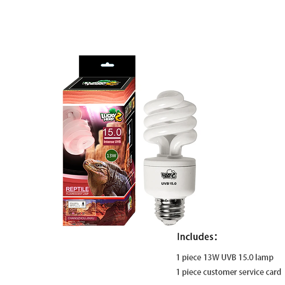 Reptile lamp,  uvb 15.0 bulb compact fluorescent lamp 13w for bearded dragon