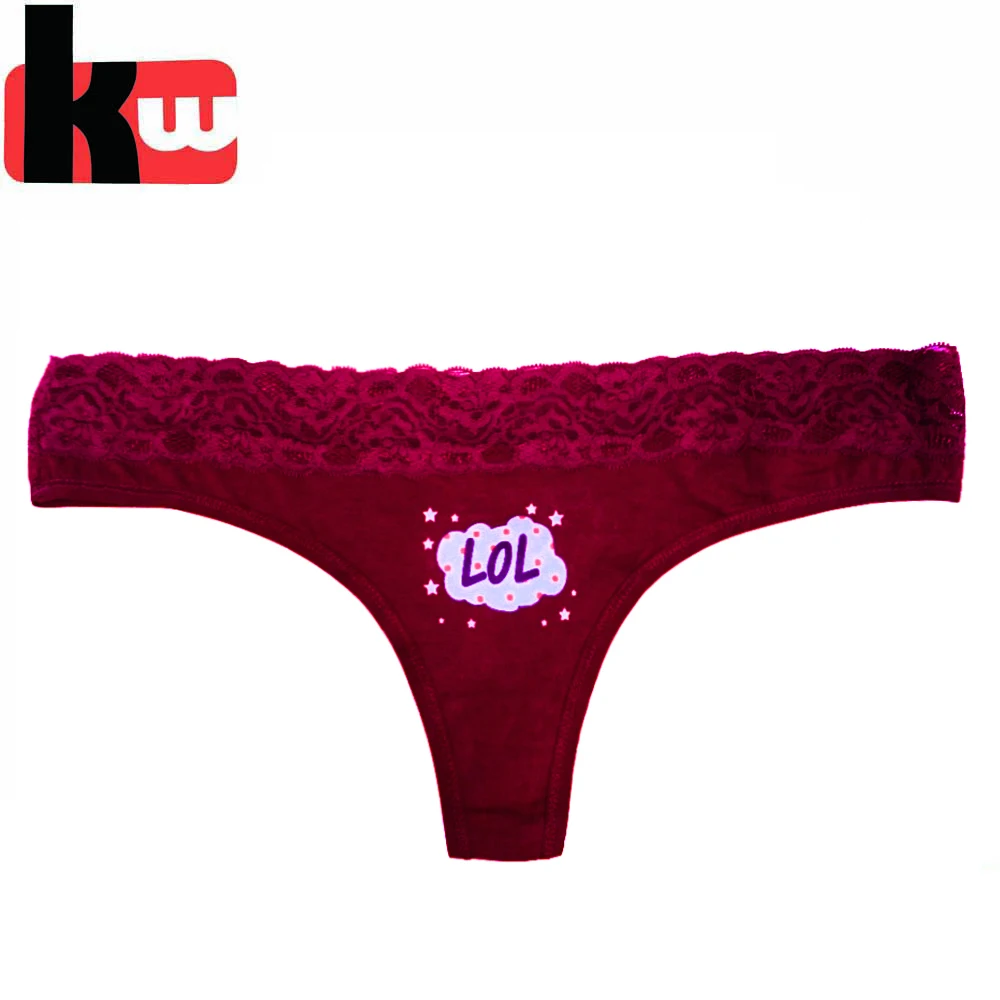 
China Supplier Kids Underwear Young Girls Lace Thong ,G-string 