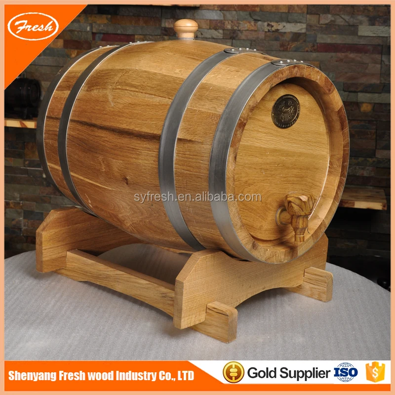 Custom 100L Oak Wood Barrel For Wine Whisky
