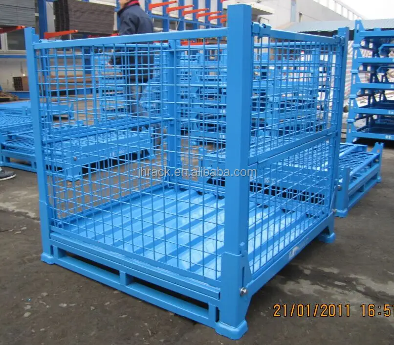 Warehouse storage pallet box storage mesh bins