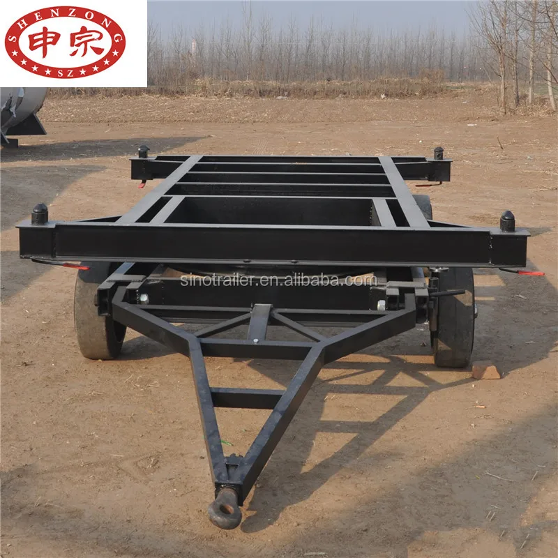 20ft container skeleton low bed flatbed trailer chassis