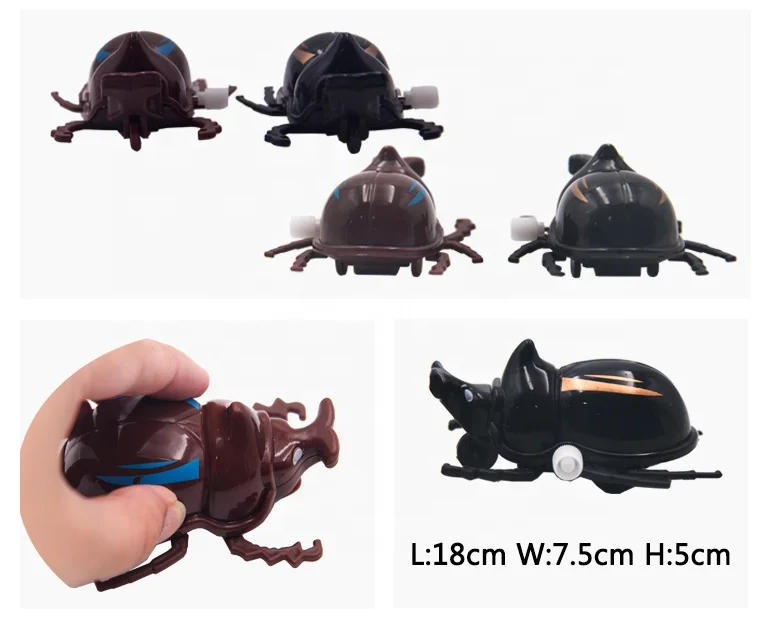 high-quality upper chain lifelike beetle insect toy for kids