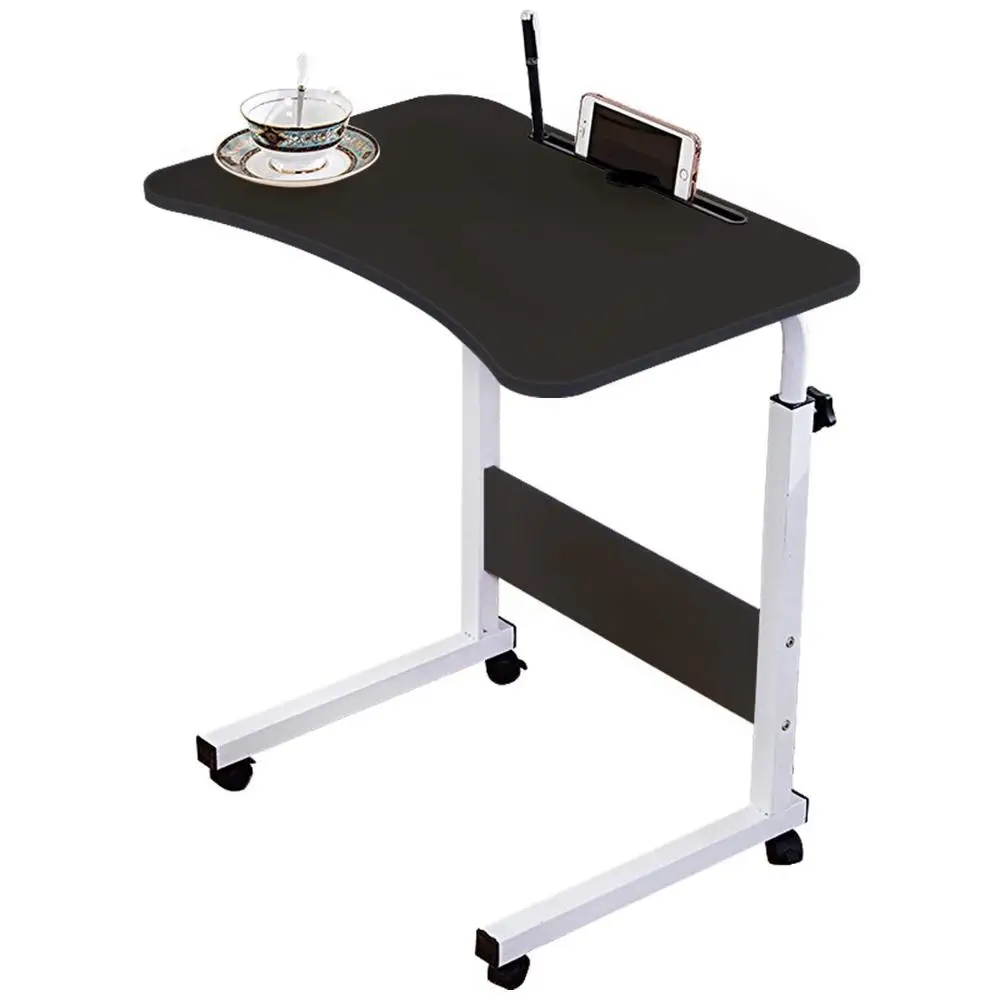 Adjustable Height Laptop Desk Table Stand, Over Bed Side Table with Wheels