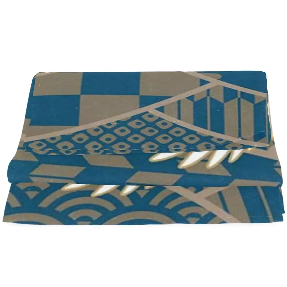 Custom Printed Japanese Style Decorative Printed Kitchen Door Curtains Block-out Curtains printing customs logo