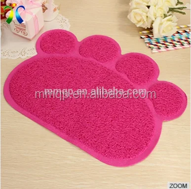 
Comfortable Lovely Soft Food Pvc Pet Cat Floor Mat 