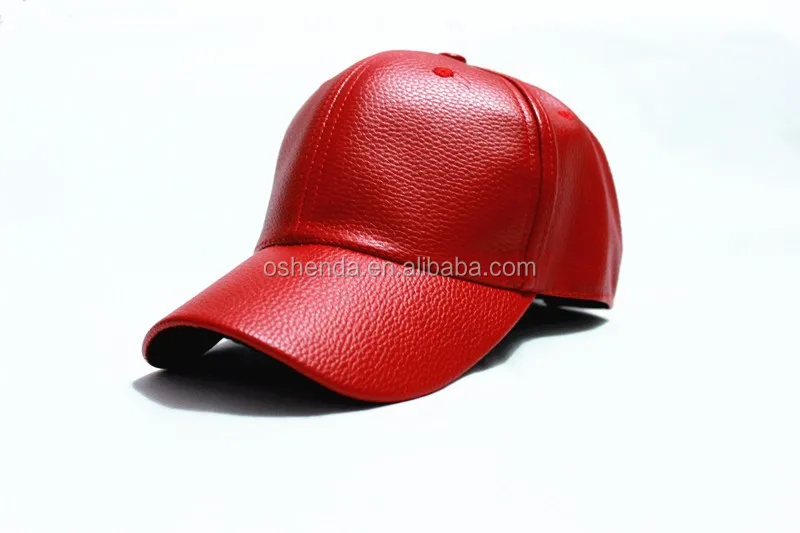 2016 best sale winter promotional stylish PU leather baseball cap