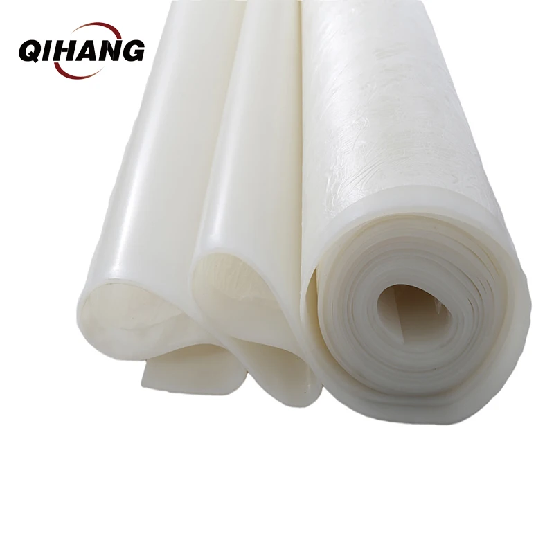 Sheet Of Rubber Durable Vacuum Membrane Press White Silicone Rubber Sheet Roll