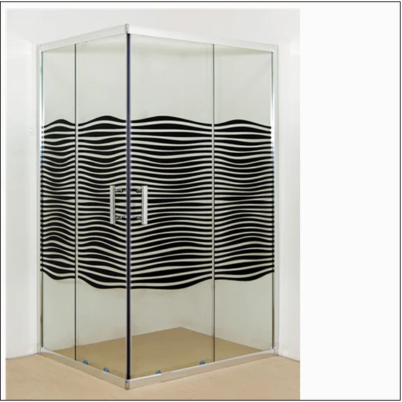China Factory Square Free standing Cheap Glass Shower Enclosure