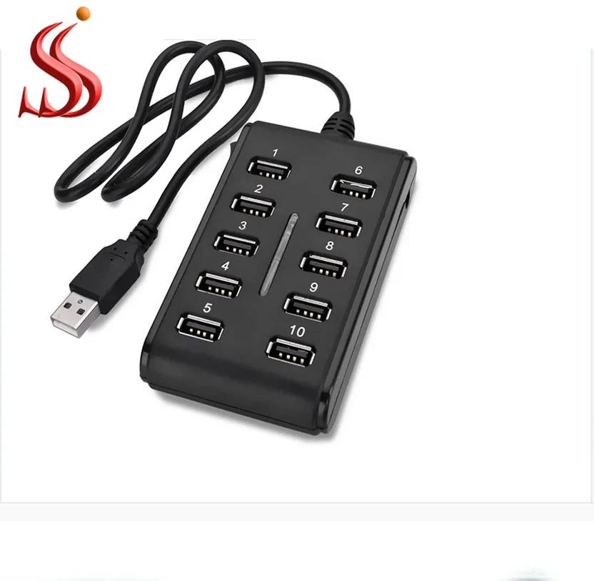 Multiple 10 port usb hub Furniture usb 2.0 hub otg usb charging hub