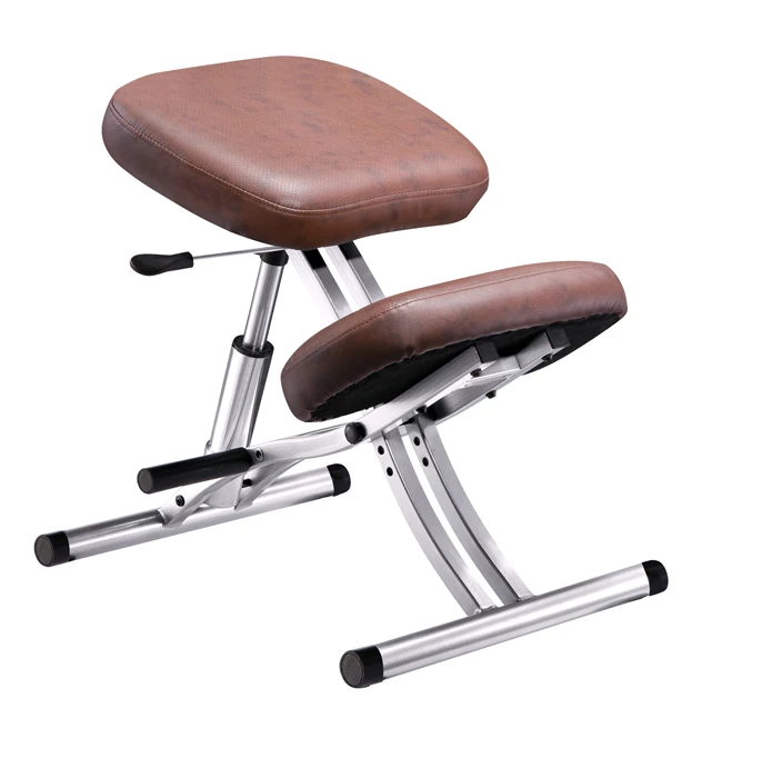 
Heated Brown Leather Kneeling Chair 