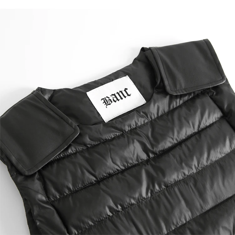 Черная теплая куртка с принтом на заказ, мужской зимний пуховой жилет/женский зимний жилет