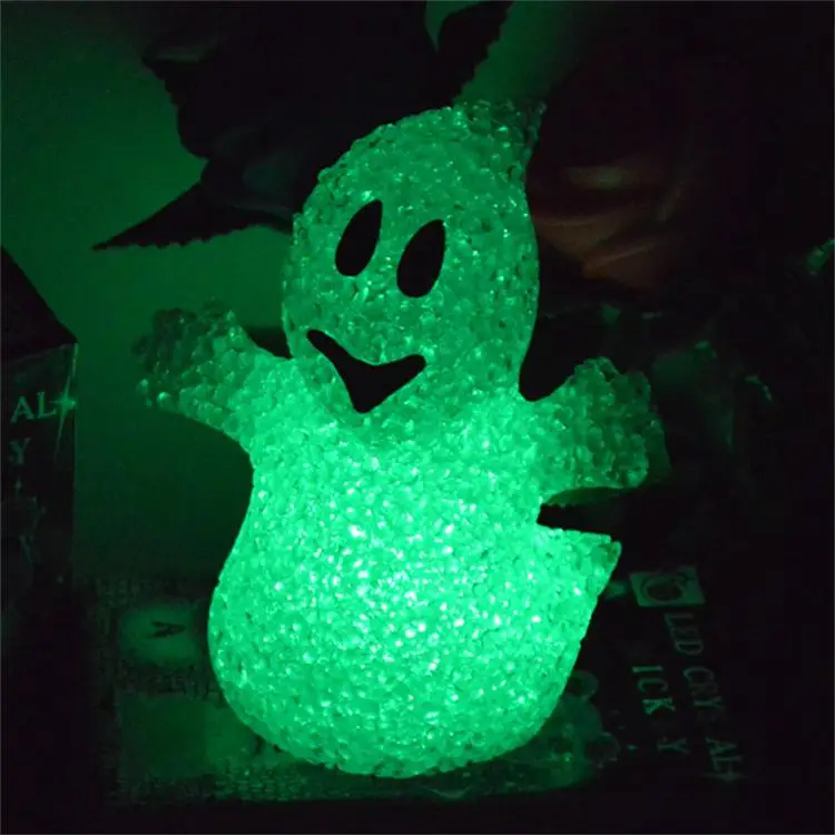 Halloween decoration led white spirit EVA ghost/ halloween flying ghost/color changing led ghost