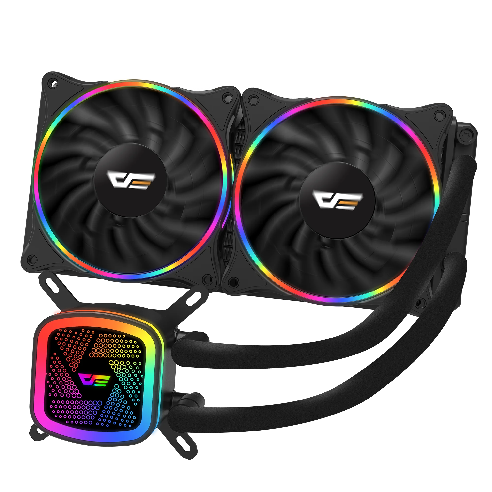  darkFlash DT240 water cooling super head powerful pump RGB