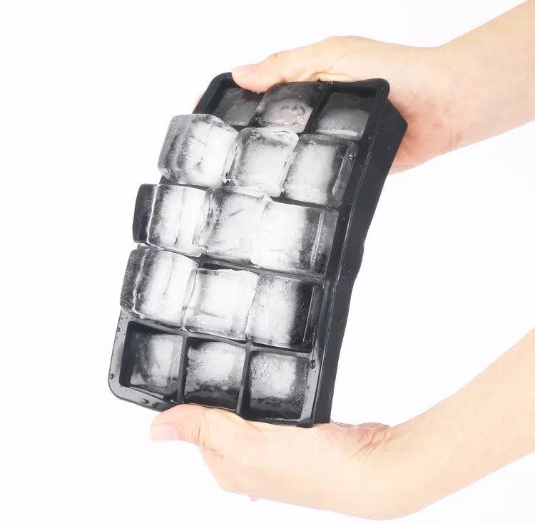 15 cavity non-stick custom high quality silicone ice cube tray