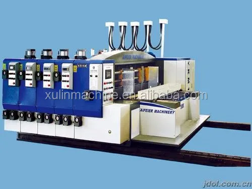 Corrugated carton box printing slotting machine price ,with doctor blade and ceramic anilox rollers