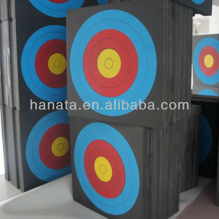compound  foam target archery board laminated extra thick durable multicolor printing square shooting target eva