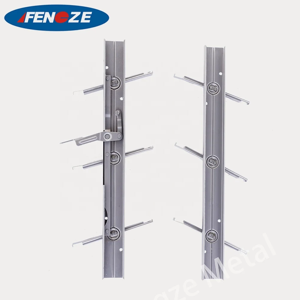 A7 Silver wrought louver custom price design aluminum iron window steel louvre frame