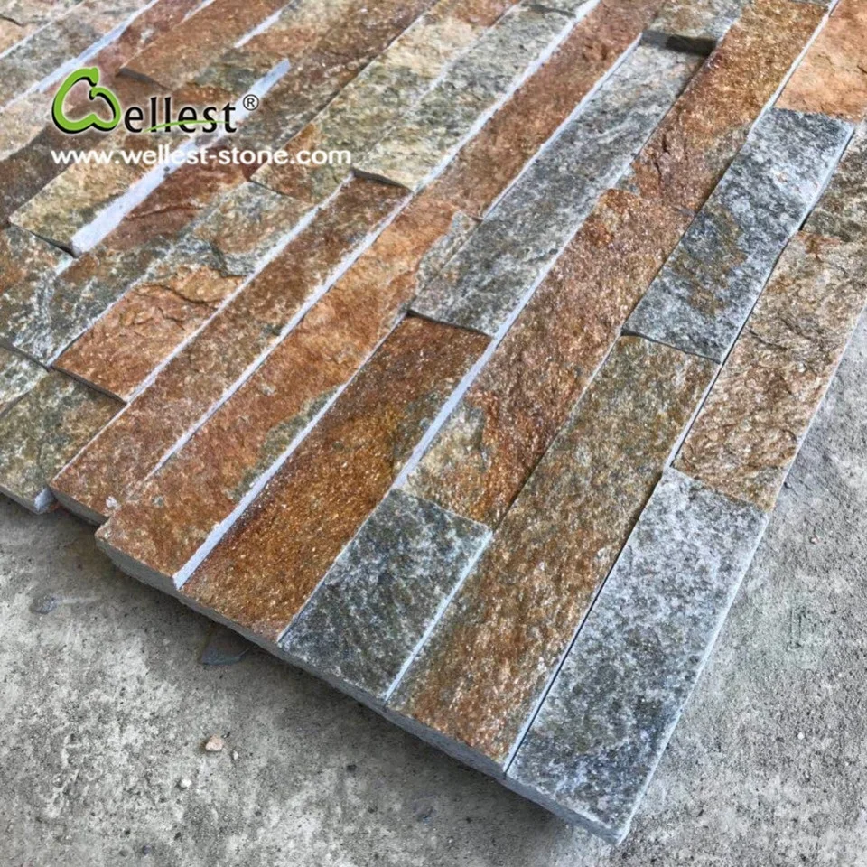 flexible stone veneer natural rustic slate wall cladding stone for exterior wall