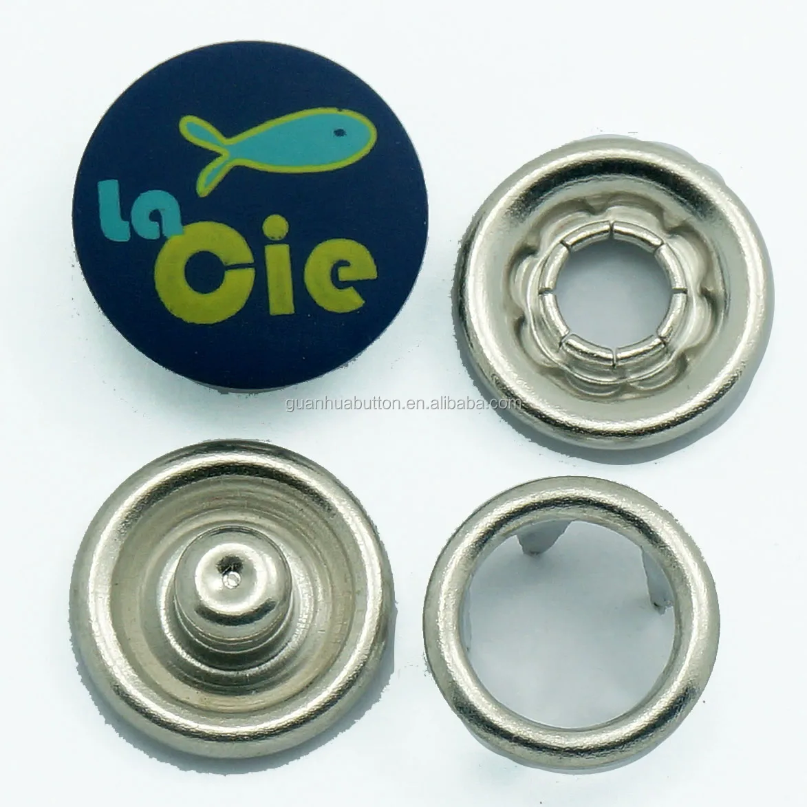 
custom enamel printed kids snap button 