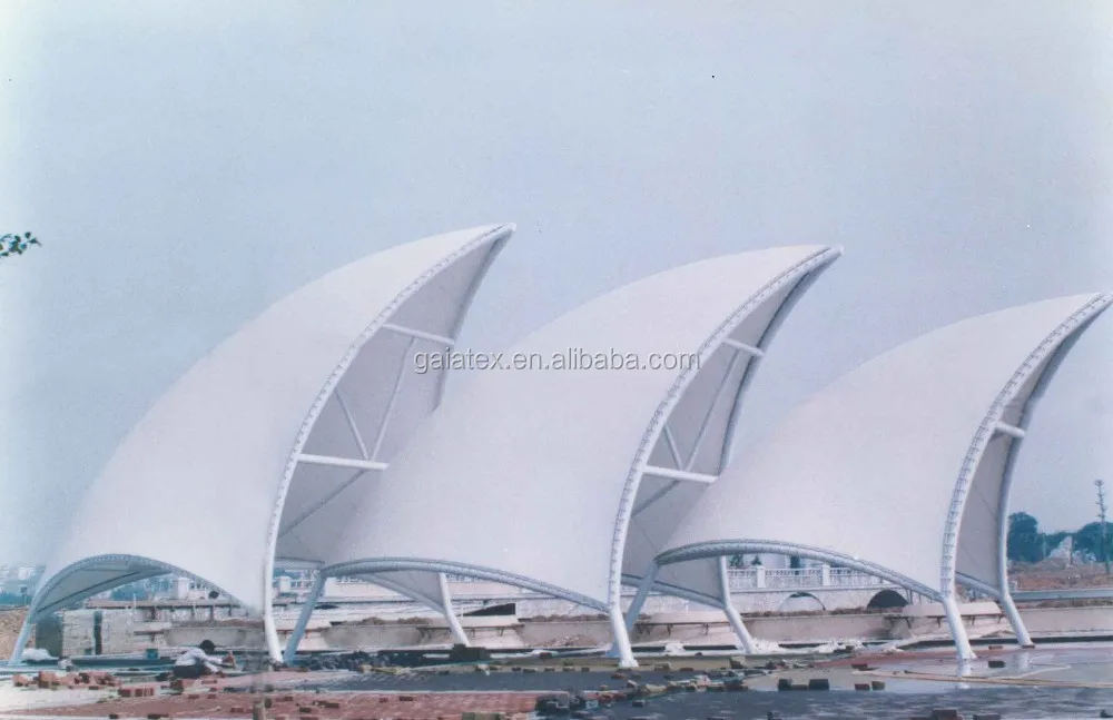 
PVC Coated Tarpaulin for Soft Tensile Membrane Sturcture 