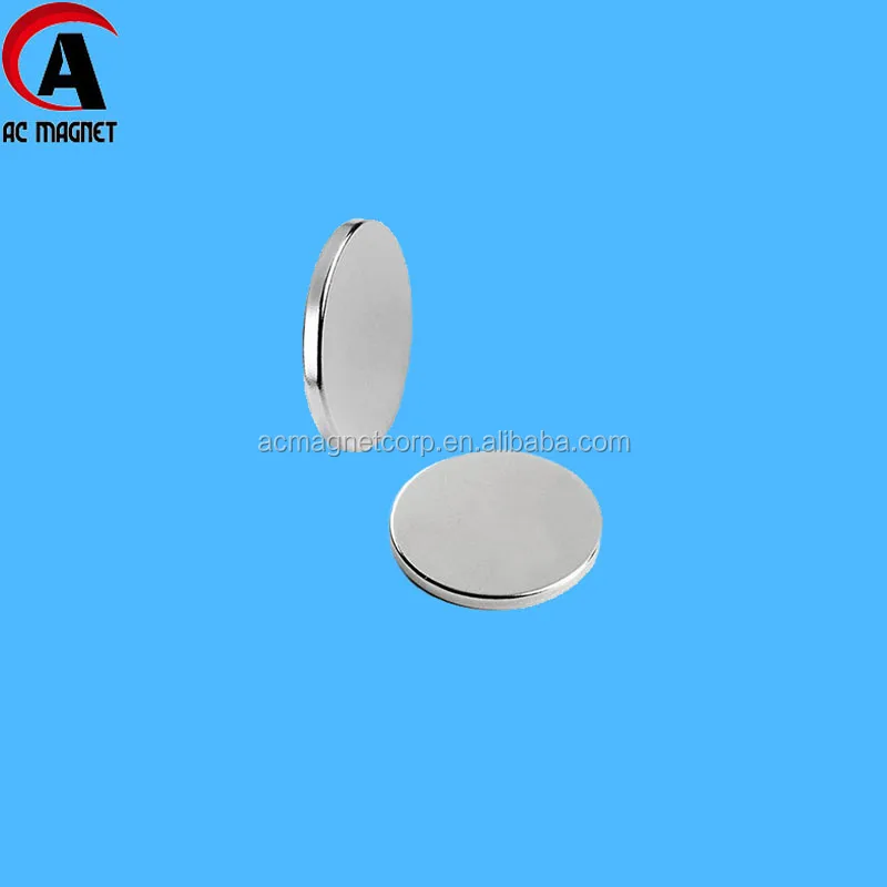 
N42 Neodymium 1.00x1/8 inch Disc NdFeB Super Strong Magnet With Nickel Coating 