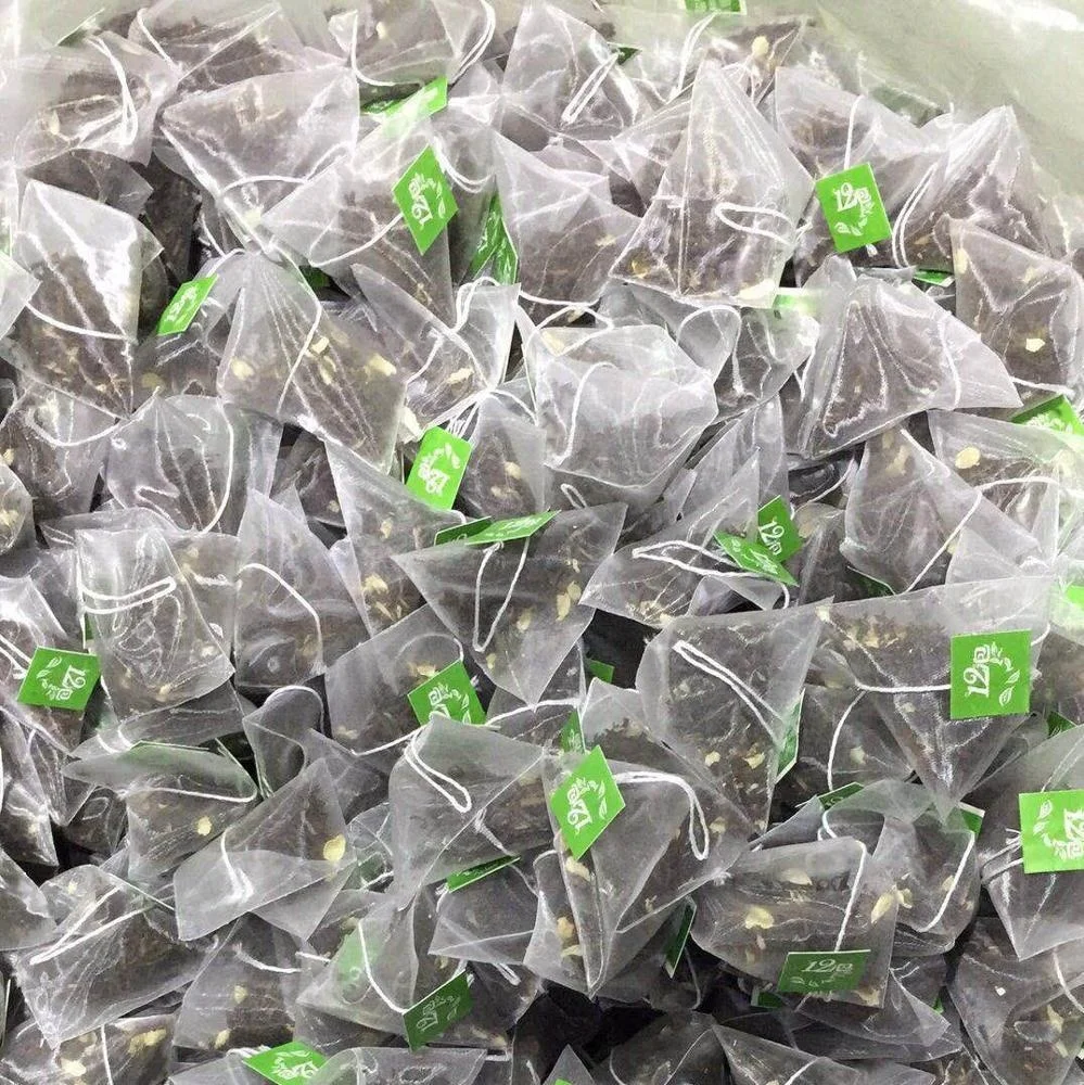 
100% pure flavored blend tea bag triangle teabag pyramid tea bag rose black tea 