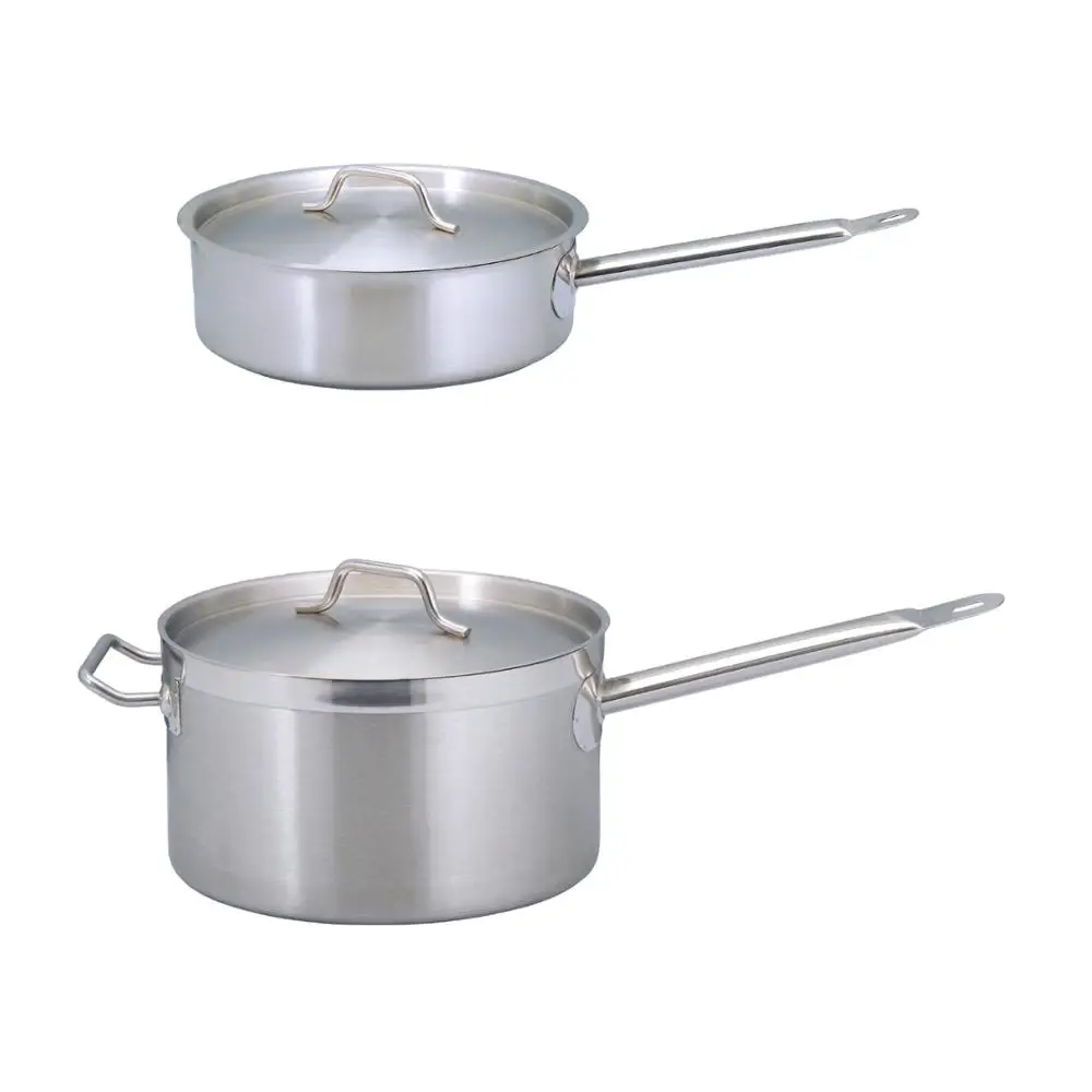 Best selling NSF listed stainless steel kitchen cookware casserole sets for restaurant