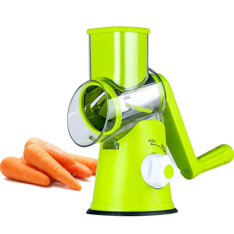 Amazon hot selling multi stainless steel blades twist vegetable shredder potato slicer cutter for home use