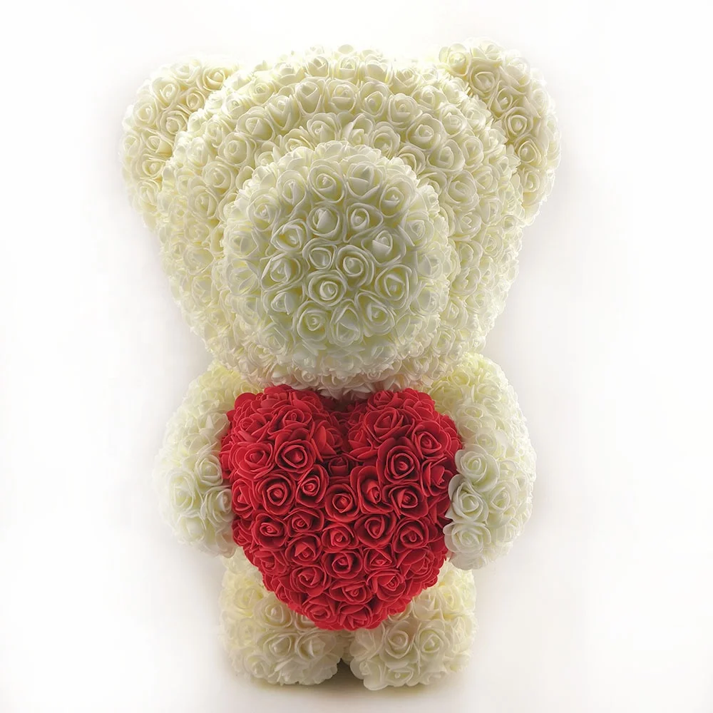 Best Christmas Valentine Gift Items Bear Rose mini Size Rose Teddy Bear