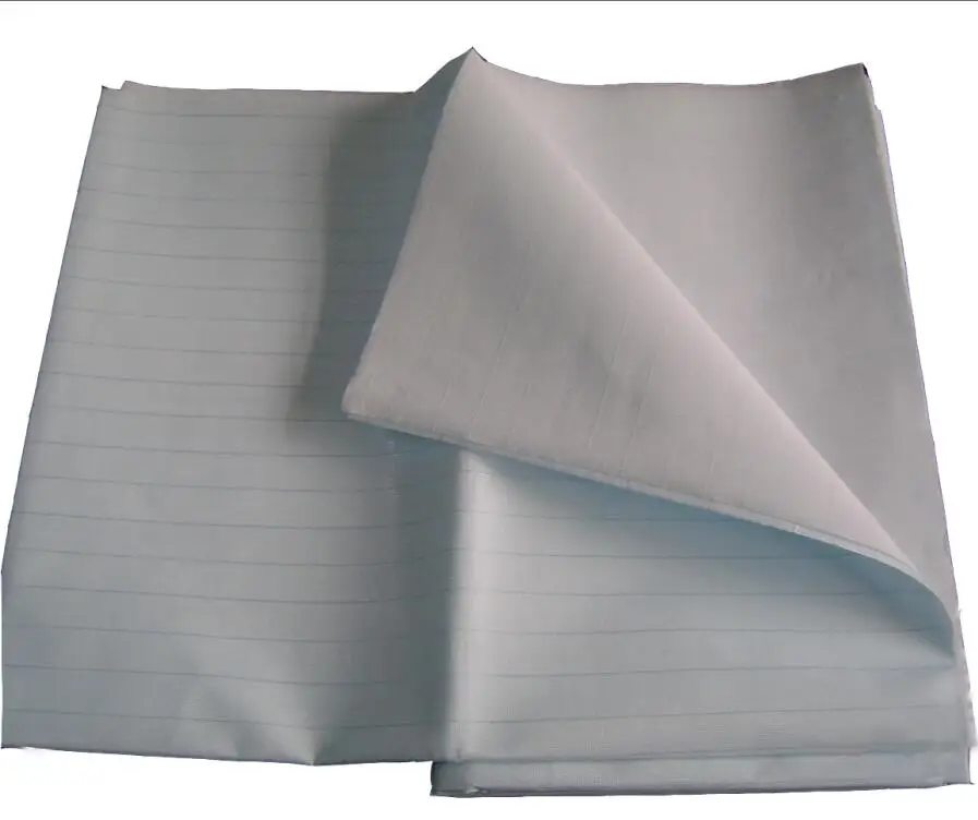 Disposable surgical bed draw sheet with and without threads