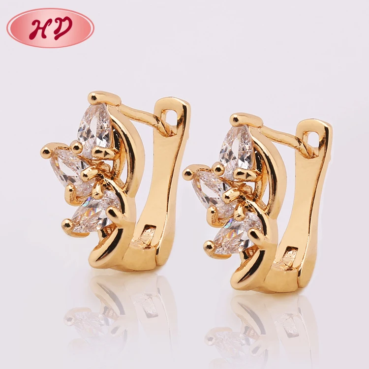 Hot Selling 2018 18K Gold Plated Huggies Earrings China Jewelry Factory