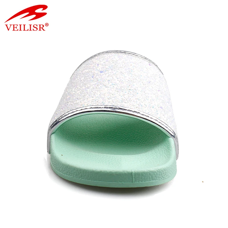 Летние детские сандалии с блестками и верхом из ПУ кожи