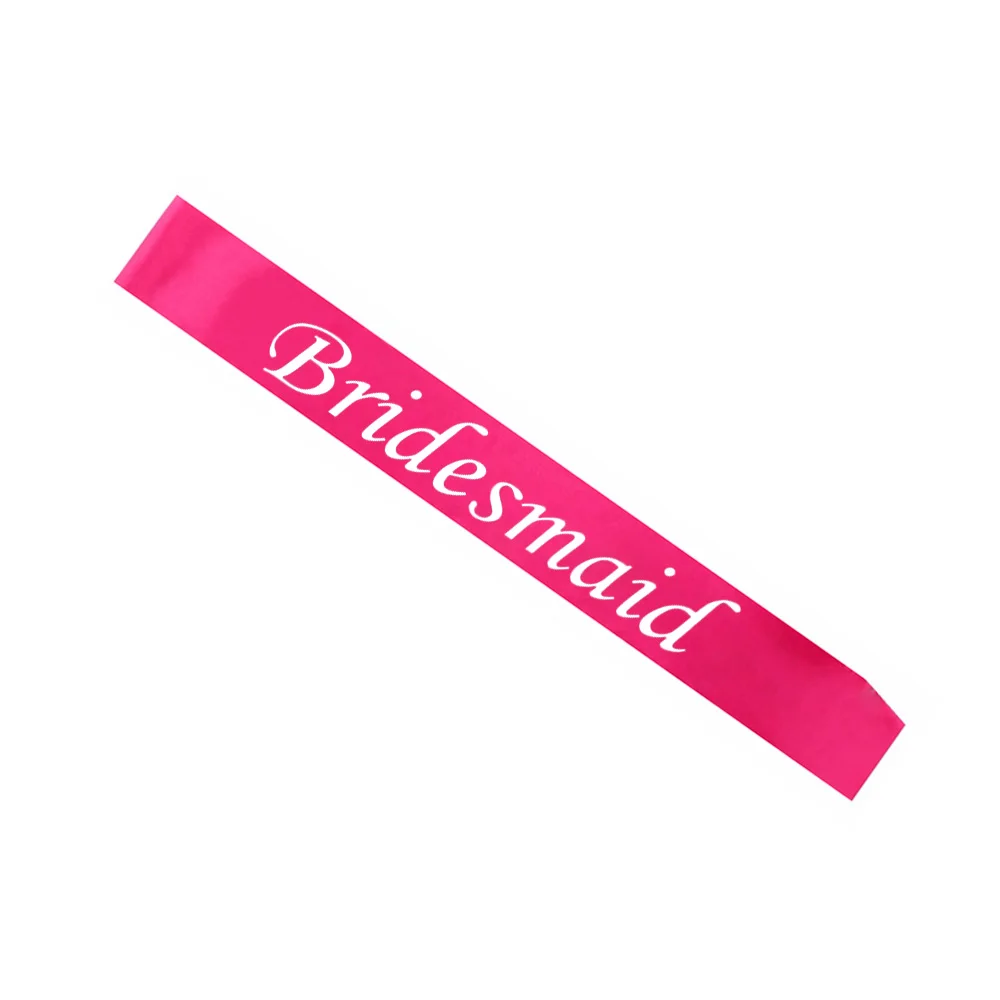 Free Shipping Bachelorette Party Colorful Decoration Bridesmaid Sash