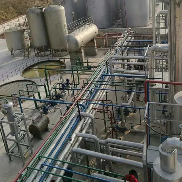 Petrochemical manufacturing standard base oil refinery to convert used engine oil and HFO